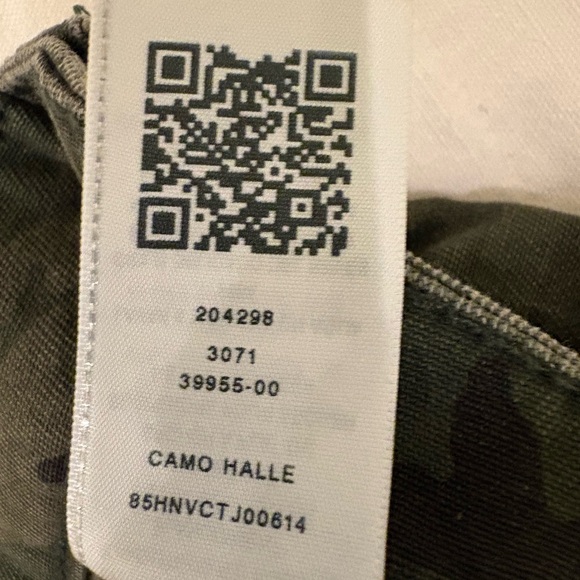 TRUE RELIGION HALLE MID RISE SUPER SKINNY OLIVE CAMO JEANS - Picture 7 of 9